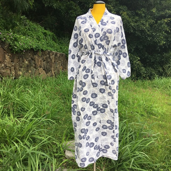 unknown Other - Vintage preloved cotton Kimono robe